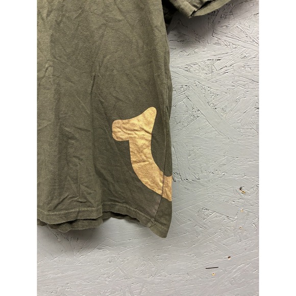 True Religion T-Shirt Women's Size S Green Short Sleeve Logo Graphic Loungewear - Picture 3 of 10